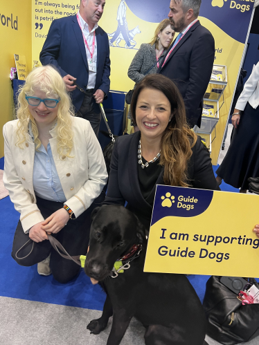 Joy with Guide Dogs